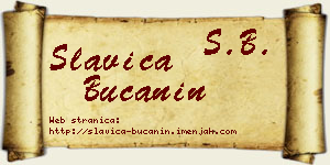 Slavica Bučanin vizit kartica